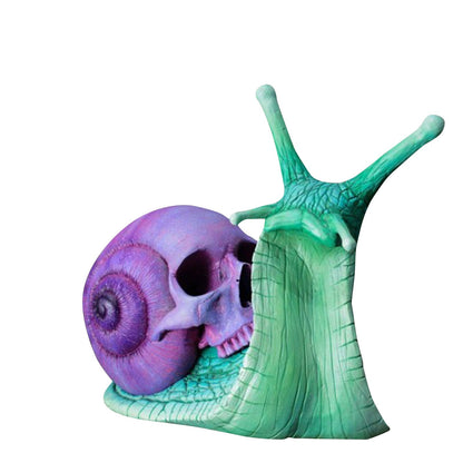 Gothic snail with a skull as casing