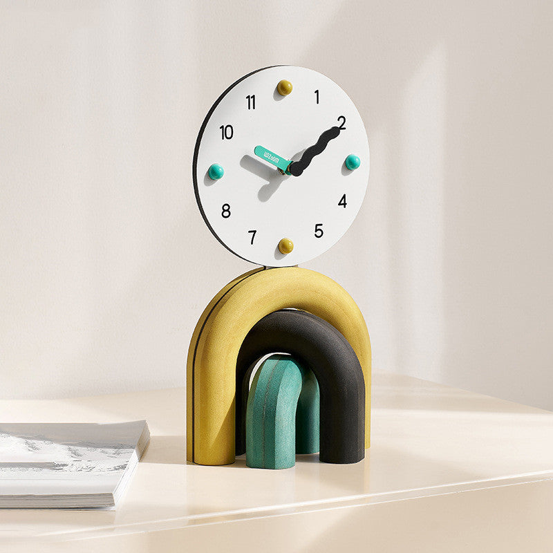 Colorful clock with a modern look