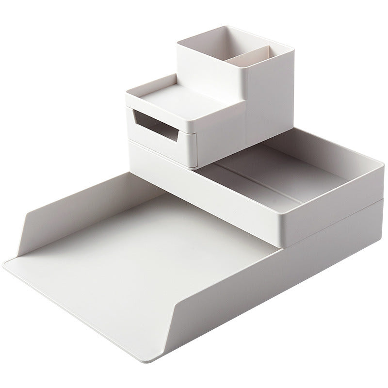 Multi-layered office desk file organizer