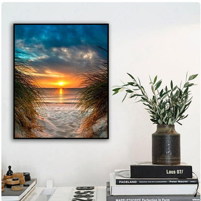 Wall print with beautiful seascape at sunset