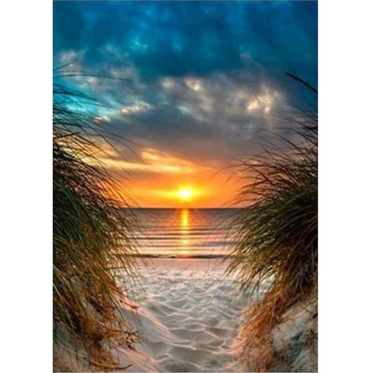 Wall print with beautiful seascape at sunset