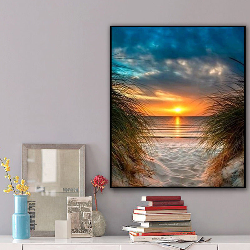 Wall print with beautiful seascape at sunset