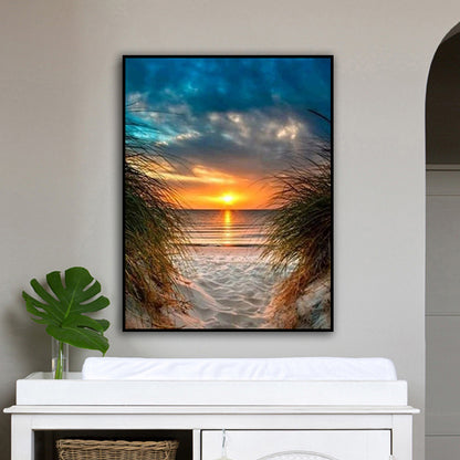 Wall print with beautiful seascape at sunset