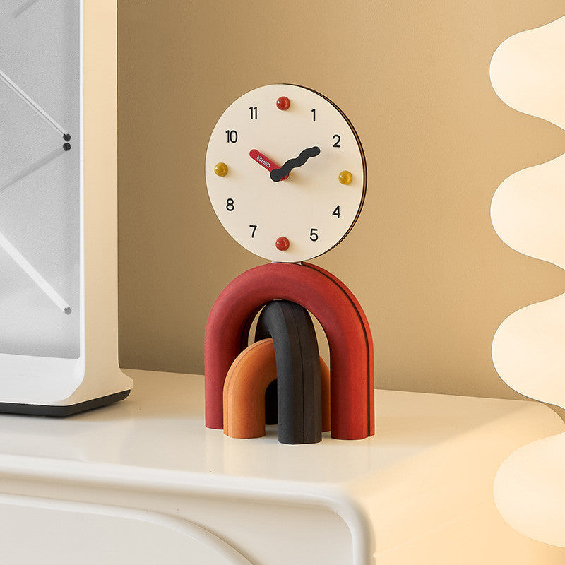 Colorful clock with a modern look