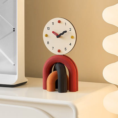 Colorful clock with a modern look