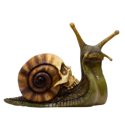 Gothic snail with a skull as casing