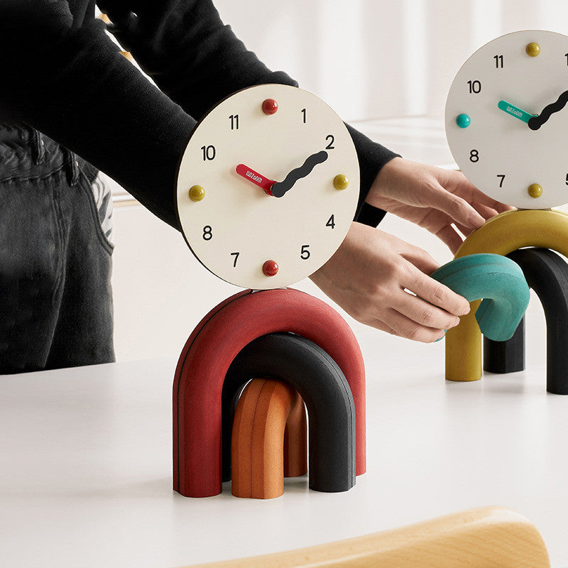 Colorful clock with a modern look