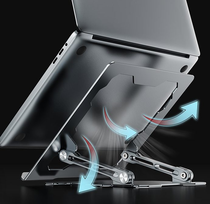 Adjustable & portable laptop stand