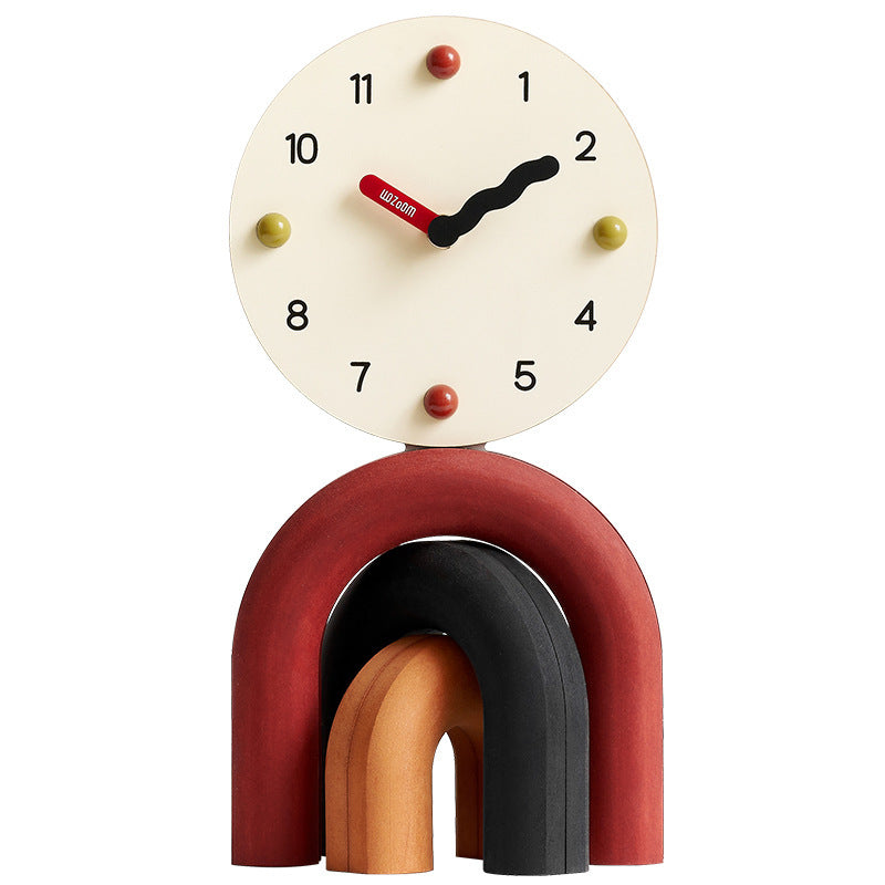 Colorful clock with a modern look