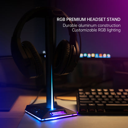 RGB headphone stand