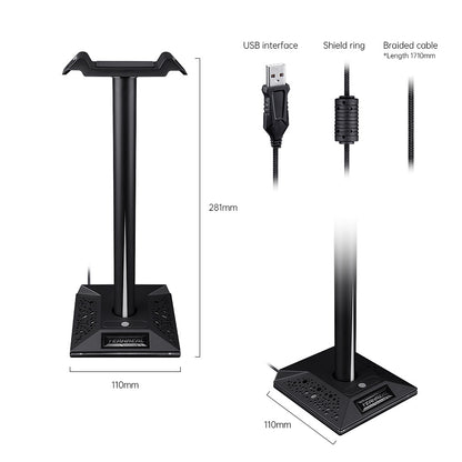 RGB headphone stand